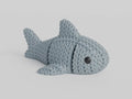 Knitted Shark Keychain